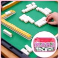 thumbnail image 1 of Mahjong Tile Bag,Empty Mahjong Bag,Large Capacity PVC Clear Mahjong Case,Mahjong Rack Bag,Tile Storage Bag,Tile Holder Rack Bag,Travel Organizer for Makeup & Toiletry Bag(Hot Pink), 1 of 9