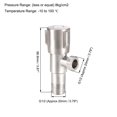 thumbnail image 2 of Unique Bargains Angle Valve Water Stop Valve, G1/2 Male Thread 2 Ways Rotary 304 Stainless Steel, 2 of 3