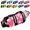 Pink Flowers, variant on Coloody Dog Life Jacket Safety Swimsuit with Reflective Stripes for Doggie