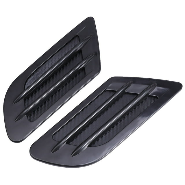 Luxshiny 2Ud Calcomanía De Rejilla De Ventilación Para Costado Suv Negro Plástico ABS