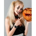 thumbnail image 5 of Wearlizer Halloween Skull Engraved Band Compatible with Apple Watch Band 40mm 38mm 41mm 49mm 45mm 44mm 42mm Women, Two-Tone Skull Cute Soft Silicone Sport Strap for iWatch Series 9 8/7/6/5/4/3/2/1/SE, 5 of 6