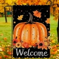 thumbnail image 5 of Pumpkin Garden Flag 12X18Inch Double Side,Autumn Maple Leaves Fall Yard flag Welcome Thanksgiving Outside Small Garden Flag Decorative,Fall Outdoor Flag for Holiday Patio Courtyard, 5 of 6