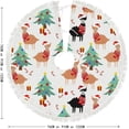 thumbnail image 5 of GZHJMY Cute Alpaca in Christmas Christmas Tree Skirt 36" for Indoor Outdoor Holiday Party Office Store Cupboard Decoration, 5 of 5