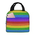 thumbnail image 1 of Balery Colorful Glitter Rainbow Bolsa de Almuerzo Aislada – Caja de Almuerzo con Papel de Aluminio Grueso, Mantiene la Comida Fresca por 4 Horas, 1 of 8