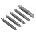 thumbnail image 1 of 5Pcs End Broken Sliding Wire Broken Wire Removal Tool Screw Extractor High Speed Steel Remover Double Head Removal Tool Set Kit With Box, 1 of 8