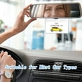 thumbnail image 4 of 6 soportes transparentes para permisos de estacionamiento, para coche, verticales, para espejo retrovisor, universales, de PVC transparente., 4 of 6
