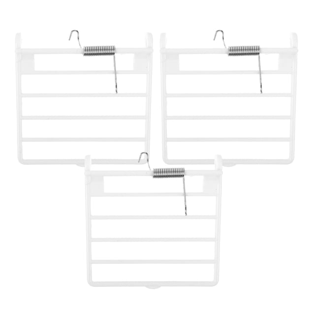 MasteelfCA 3pcs Hanging Bird Cage Door Food Box Fixed Door Spring Door Bird Cage Accessories