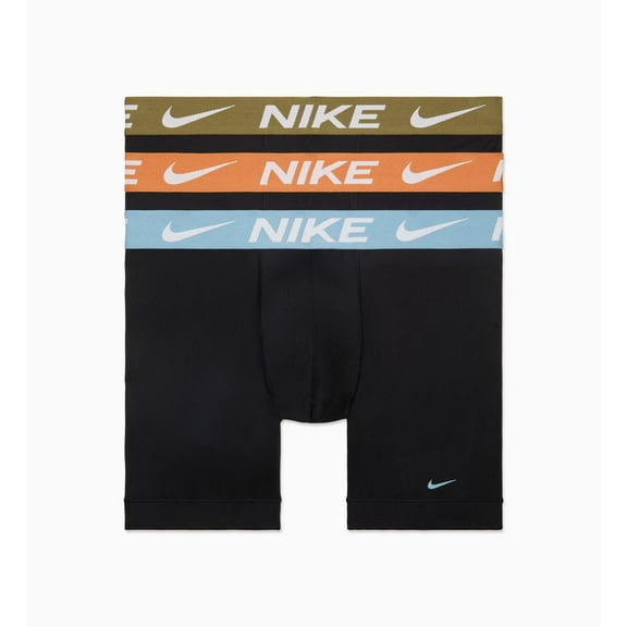 Men's Nike KE1157 Essential Micro Boxer Brief - 3 Pack (Black Multi S)