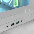 thumbnail image 4 of Gabinete DXT GAMING Titan X Media Torre con Display de Temperatura y Velocidad 4 Fan ARGB USB-C Blanco CDXT600WT, 4 of 6