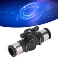 thumbnail image 2 of Garosa Pneumatic Ball Valve,Pneumatic Ball Valve Connector,Push To Connect Straight Union Ball Valve Quick Release Pneumatic Ball Valve for Pneumatic Tools Air Piping, 2 of 8