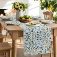 thumbnail image 2 of Table Runner 90 Inches Long for Kitchen Dining, Blue Yellow Floral Spring Dresser Scarf Farmhouse, Dining Table Decorations for Wedding/Parties, Summer Pastoral Botanical Green 13 x 90 In, 2 of 9