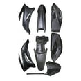 thumbnail image 4 of Complete Plastics Fender Fairing Body Kit with Mounting Hardware for TTR110 TTR110E SSR125TR SSR140 SSR170 Pit Dirt Bike – ABS Front Rear Fender Side Panels Shrouds Full Replacement Set (Black), 4 of 8