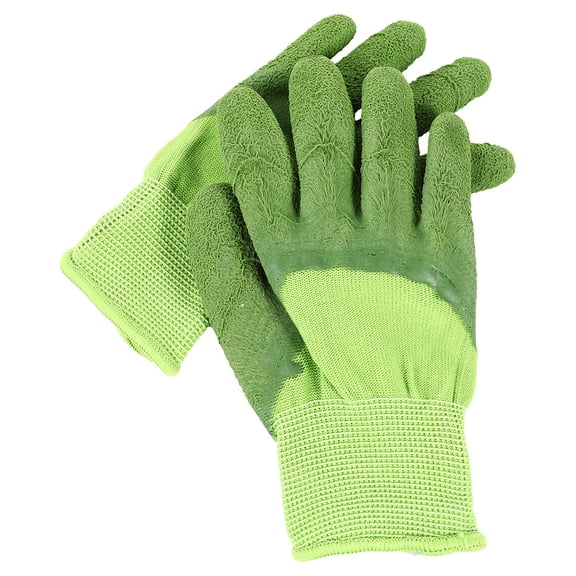 Soimiss 1Pair Green Gardening Gloves Durable Wear-Resistant Protective Gloves for Crab Catching