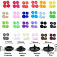 thumbnail image 4 of 360PCS 24 Colors Resin Snap Fasteners T5 Plastic Snaps Button Button kit For Sewing Clothing Craft DIY Tool, 4 of 5