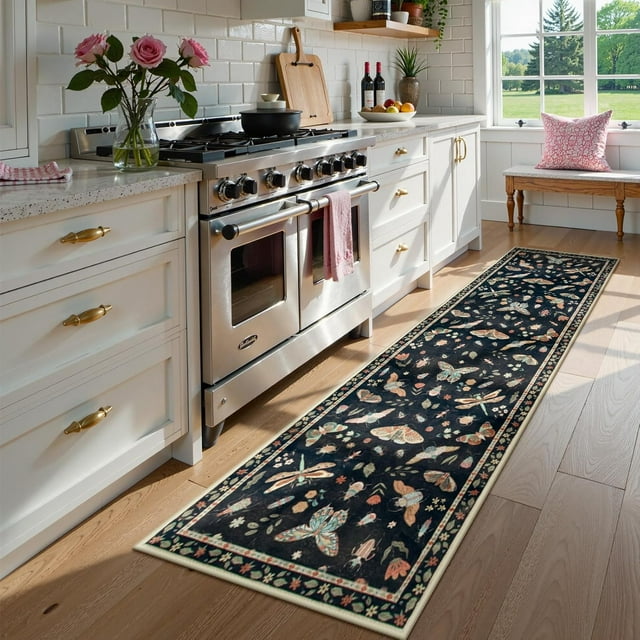 Insect Washable Rugs for Living Room Soft Area Rug x Rug for Bedroom UltraThin Non Slip Dining Room Rug Stain Rug Large Carpet for Office Nursery(&#;x)