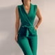 thumbnail image 2 of Mono de mujer, monos, monos de moda, vendaje, sólido, hombros descubiertos, tirantes, camisola, pantalones, mono con cremallera Odeerbi ODB-2, 2 of 8