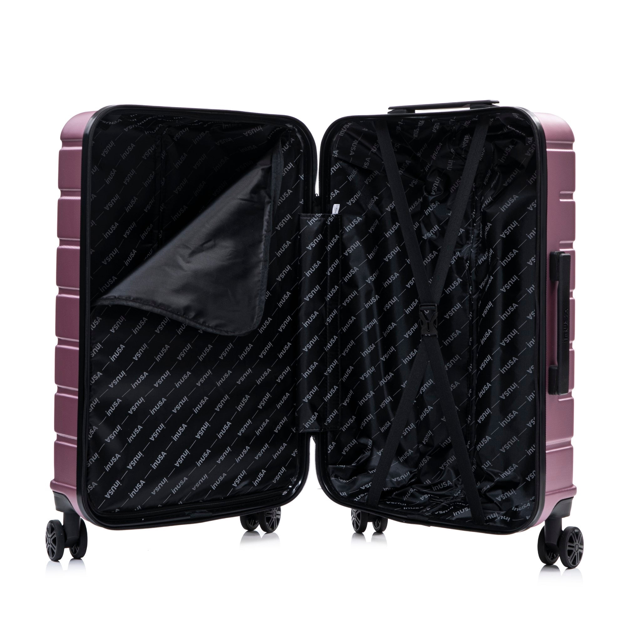InUSA TREND 32" Extra-Large Hardside Lightweight Luggage with Spinner Wheels, Handle, Trolley, Rose Gold
