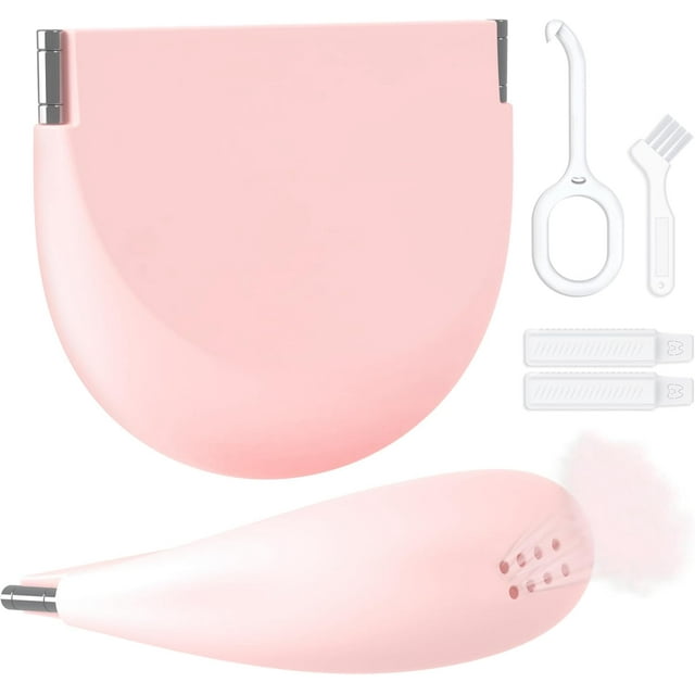XDLHWP Étui de Retenue avec Trous d'Aération, Silicone Portable Mince Mignon Support de Retenue Compatible avec Invisalign, Étui de Protection Buccale de Nuit, avec Outil pour Retirer le Retenue, à Mâcher et Brosse, Rose (1 Paquet)