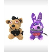 2pcs Plush 6" Dolls Soft Toys Five Nights at Freddy's Inspired, Bear