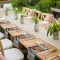thumbnail image 4 of Cloth Napkins Set of 6 - 20x20 Inches, Western Texas Star Vintage Washable Reusable Table Napkins, Retro Farmhouse Turquoise Brown Wood Soft Absortbent Dining Napkin for Party Wedding Restaurant, 4 of 8