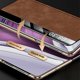 thumbnail image 3 of For Huawei Mate X6 Case Leather Protective Cover with Smart Window Auto Wake Up - Coffee Brown, 3 of 5