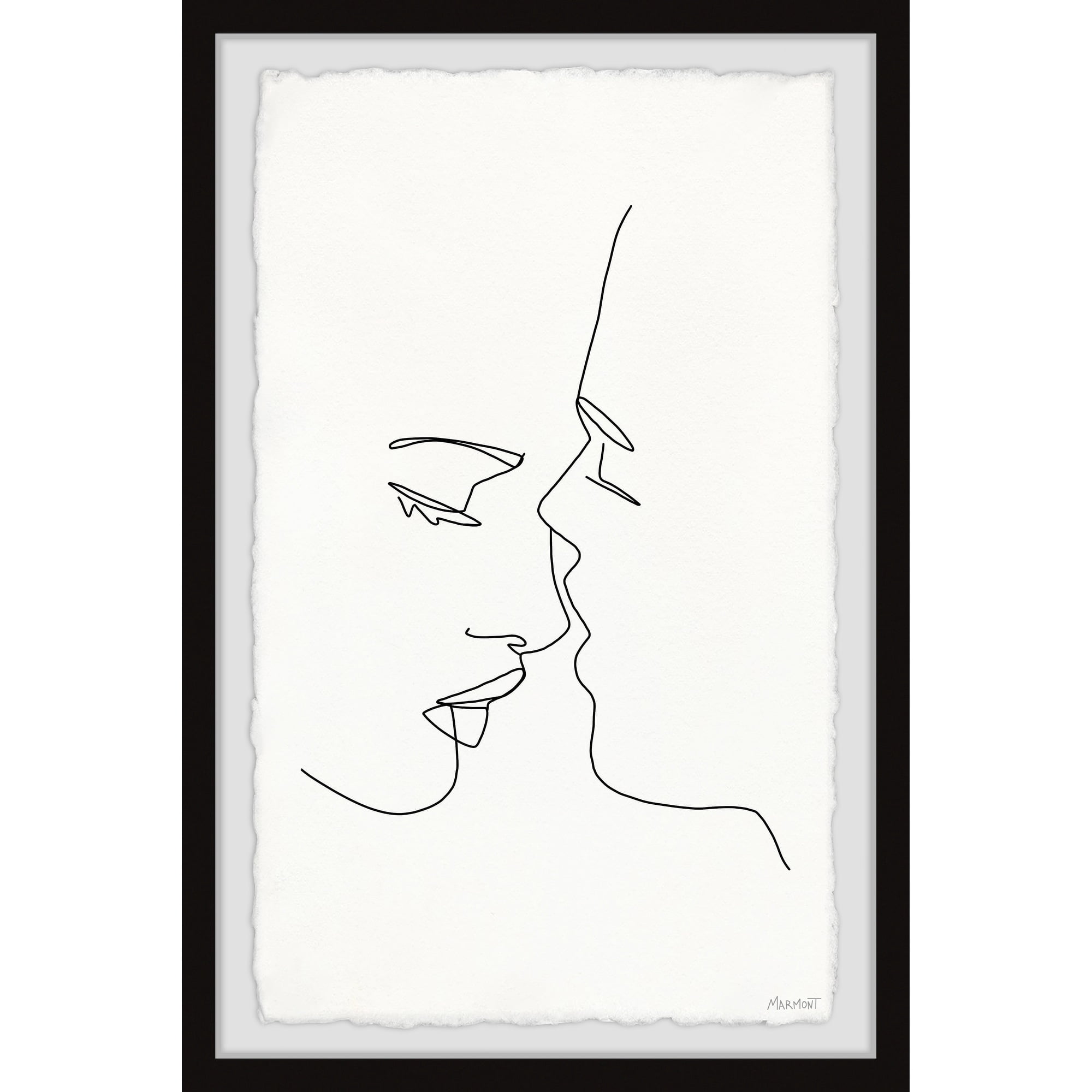 Marmont Hill Just a Kiss Framed Wall Art