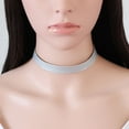 thumbnail image 6 of Grandest Birch Women's Simple Style Punk Faux Leather Collar Choker Necklace Jewelry Faux Leather Gray, 6 of 7