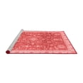 thumbnail image 2 of Ahgly Company Machine Washable Indoor Rectangle Oriental Red Modern Area Rugs, 4' x 6', 2 of 4
