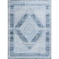 thumbnail image 2 of Unique Loom Kamala Washable Collection Area Rug - Medaillon (9' x 12' Rectangle Navy Blue/Ivory), 2 of 9