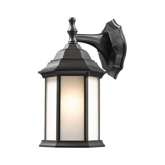 Z-Lite 1 Light Outdoor Wall Light Waterdown Black