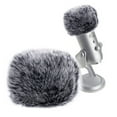 thumbnail image 4 of 2 Pcs Plush Microphone Cover Anti-splash Covers for Accessory Windscreen Noise Reduction, 4 of 6