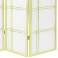 thumbnail image 2 of Oriental Furniture Five Panel Double Cross Shoji Screen in Ivory, 2 of 3