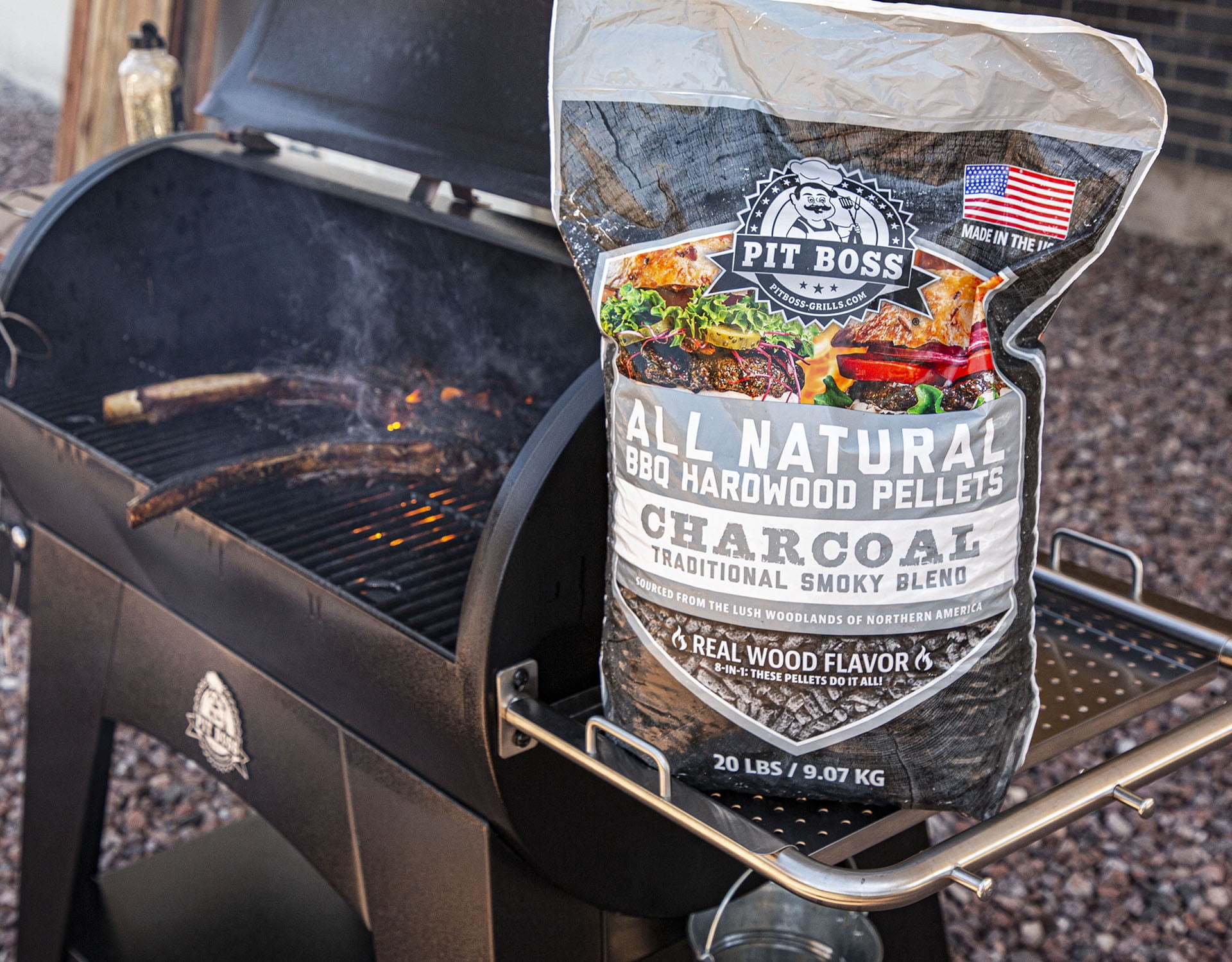 2 Pack Pit Boss BBQ Wood Pellets Competition Blend 40 lbs Backyard Grill Smoker 