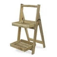 thumbnail image 2 of Cheungs Home Collection 2 Tier Wood Folding Shelf, 2 of 4