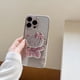 thumbnail image 1 of Sanrio-fundas de teléfono de hello kitty para iPhone 14, 13, 12, 11 Pro Max, con diamantes de colores galvanizados, color rosa kawaii Fivean unisex, 1 of 2