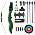 thumbnail image 3 of BLACK HUNTER 60" Traditional Hunting Recurve Bow 20-60 lbs RH,LH @15H, 3 of 10