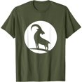 thumbnail image 1 of Cool Wild Goat Animal Horn Livestock Silhouette Capricorn T-Shirt Goat Lover Shirt Farm Animal Goat Gift Tshirt Farm Life Animal Lover Shirt, 1 of 1