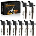 thumbnail image 2 of maXpeedingrods DG521 Set of 8 Ignition Coil Pack and Iridium Spark Plugs Fit for Ford Explorer F-150, for Lincoln Mark LT Navigator, for Mercury Mountaineer, Ignition Coil Kit Replaces FD509, 2 of 9