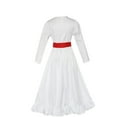 thumbnail image 4 of MaFYtyTPR Halloween Dresses for Women Women's Halloween Horror Solid Color Dress Cosplay Costume Long Sleeved Round Neck Dress White XL, 4 of 4