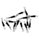 thumbnail image 2 of 50 Piezas Clips de Ence Rápido Macarena Pernos giratorios de pesca Negro, 2 of 7
