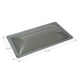 thumbnail image 2 of Icon Skylight 12214 4 Inch High Bubble Type Dome; Rectangular; For 33-1/2 Inch Length x 17-1/2 Inch Width Opening; 37-1/2 Inch Length x 21-1/2 Inch Width Flange; Clear; Polycarbonate; Single, 2 of 4