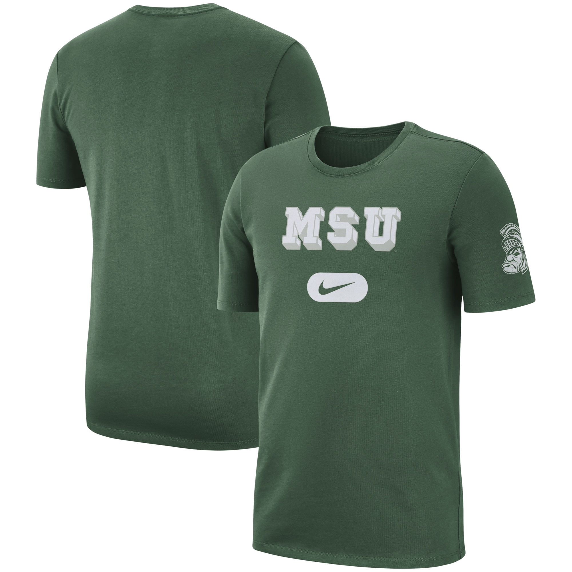 Michigan State Spartans Nike Heavyweight Cotton Retro T-Shirt - Green ...