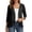 *Black, variant on VBVC Women's 3/4 Sleeve Open Front Cardigan, Ladies' Lightweight Sheer Chiffon Casual Shrug, Solid Color Layering Cover Up For Women,Black,S-2XL