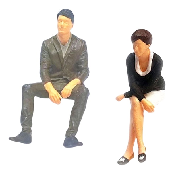 Resina Mi, Escena en miniatura Simulación de personas Juguete en miniatura, Juguetes de personas diminutas, Figura de acción, Figuras de personas real Negro Salvador Figuras de personas