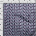 thumbnail image 3 of oneOone Cotton Poplin Purple Fabric Floral Quilting Supplies Print Sewing Fabric By The Yard 56 Inch Wide, 3 of 4