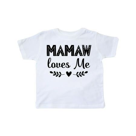 

Inktastic Mamaw Loves Me Grandchild Outfit Gift Toddler Toddler Girl T-Shirt