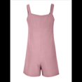 thumbnail image 4 of Cortos de Verano A para Mujer, Casuales Sin Mangas con Bolsillos Rosa XL, 4 of 8