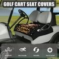 thumbnail image 2 of Binienty Christmas Golf Cart Seat Towel Blankets Non-Skid Easy to Install Golf Cart Front Seat Cover Towel with Pockets Universal Accessories for Golfcart Seats Blanket, Santa Claus Dachshund, 2 of 7
