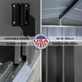 thumbnail image 4 of Arrow Classic Steel Storage Shed, 10x12, Charcoal, 4 of 8