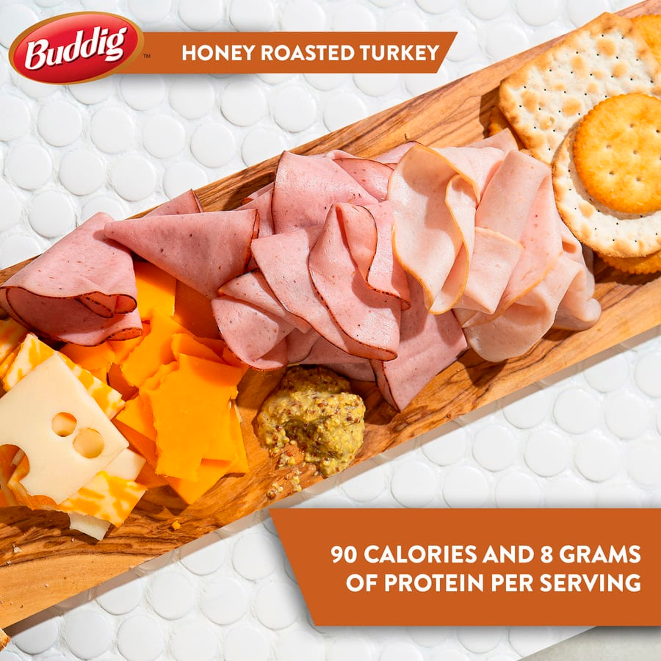 Carl Buddig Honey Roasted Turkey Lunchmeat, 2 oz Plastic Pouch  (56g), Refrigerated